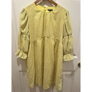 Who what wear Yellow‎ Confetti Dress Size Small